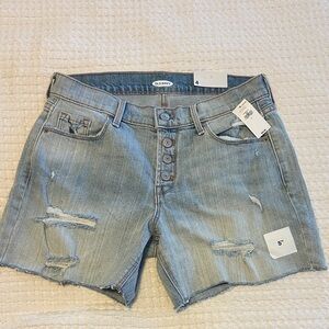 Old Navy Distressed Light Blue Denim Shorts